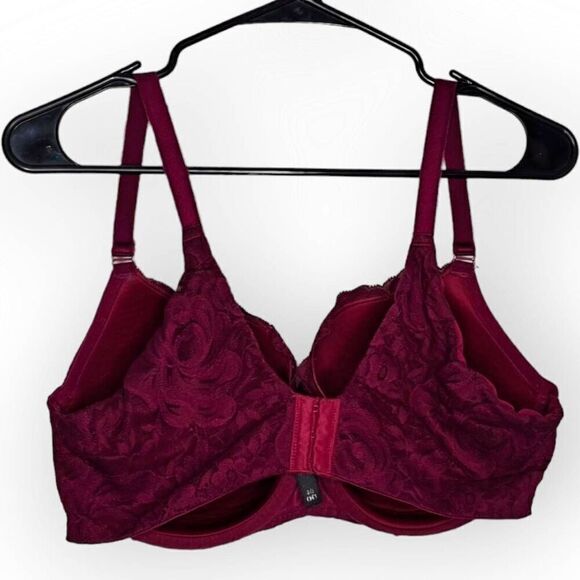 Torrid Full-Coverage Balconette Lightly Lined Exploded Floral Lace 360 Back Smoo - Picture 4 of 6